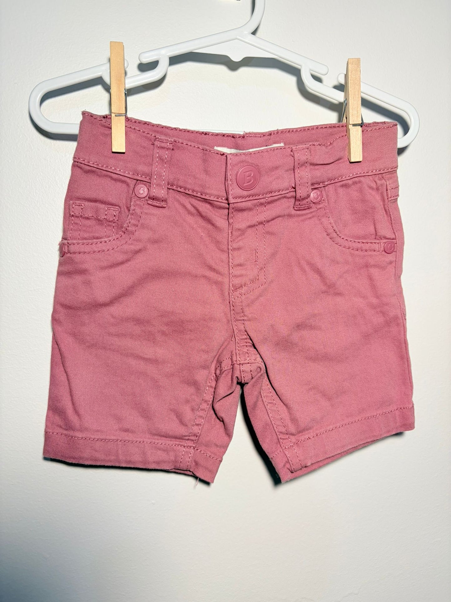 0 Breakers denim shorts soft red.