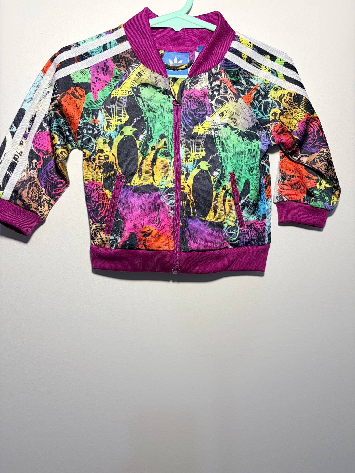 00 Adidas multicolour tracksuit jacket.