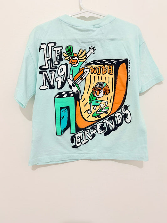 Size 2-3 years Zara light green T-shirt.