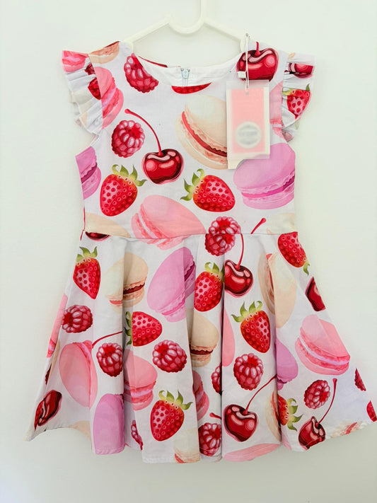 Size 2 (new with tags) Kinder Cotton pink treats dress.