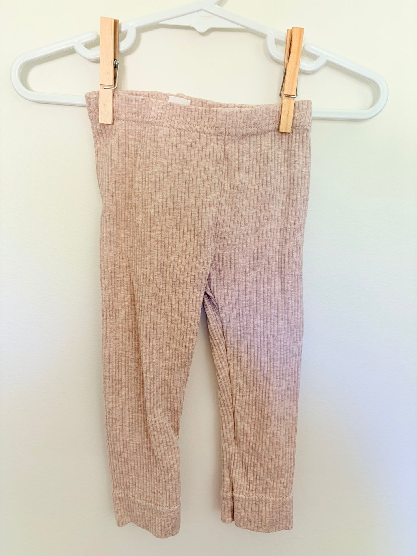 Size 0 Jamie Kay dusty pink ribbed leggings.