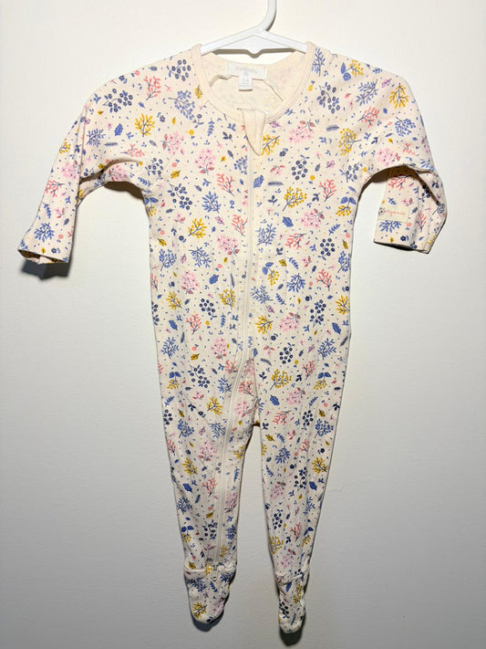 00 Purebaby floral onesie.