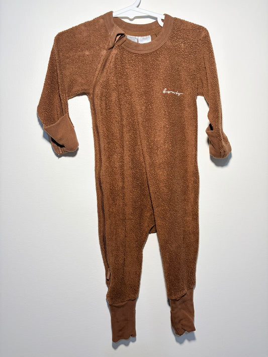0 Bonds winter onesie chocolate fleece.