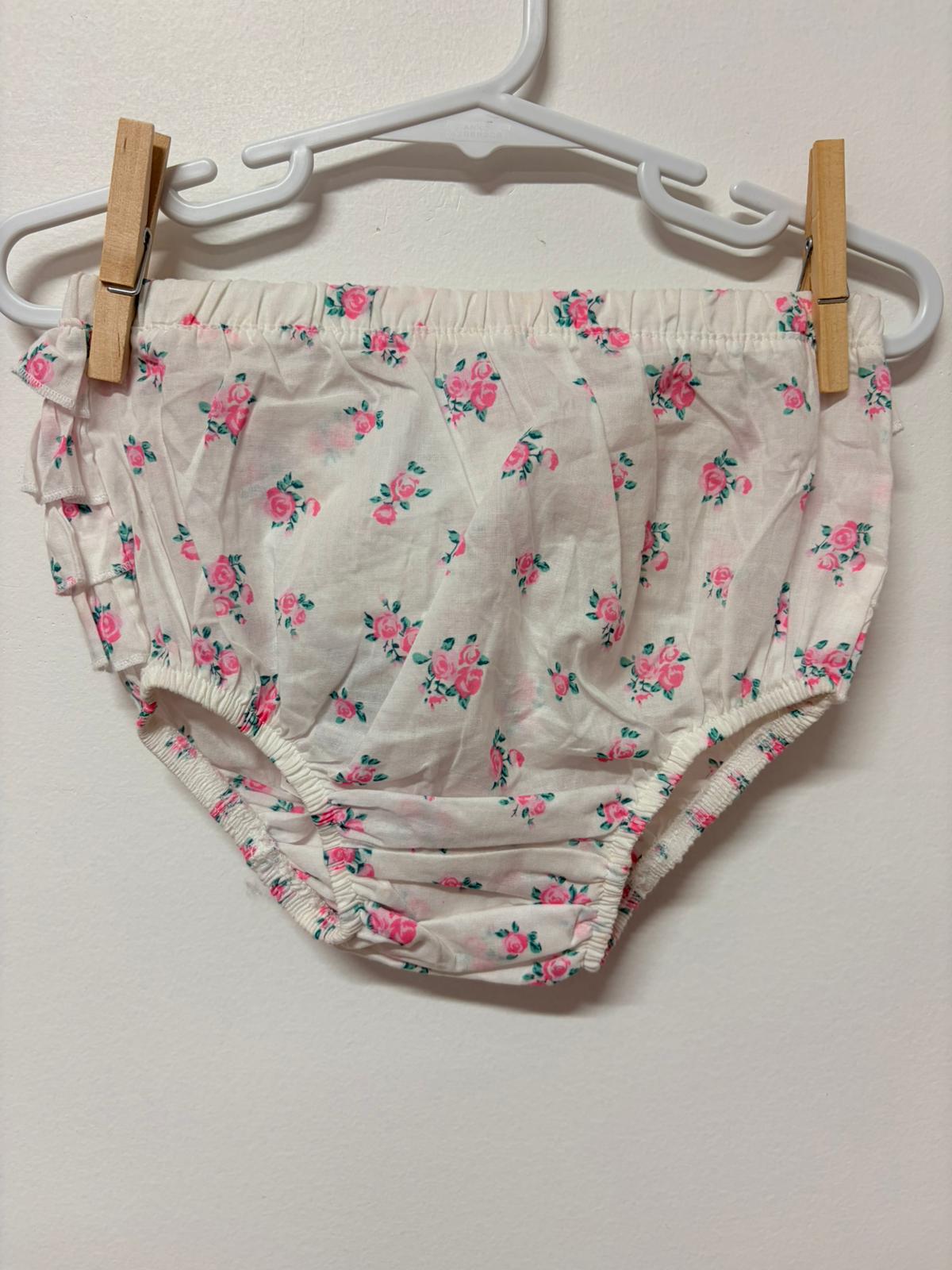 Size 1 (New with tag) Target thin cotton pink flower print bloomers.