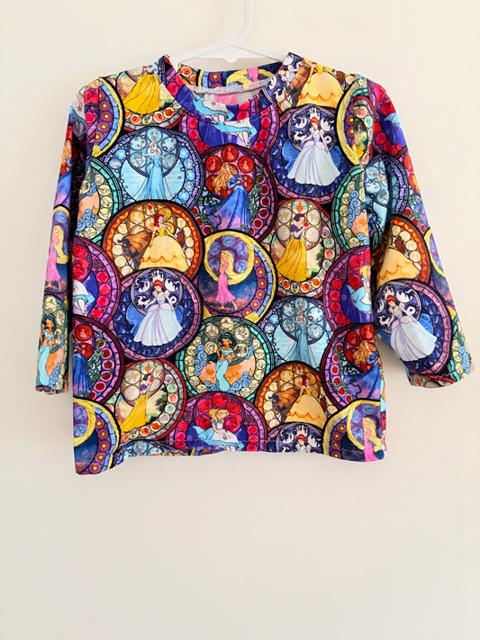Size 3 Aurora‘s nook Disney princess long sleeved top 5% Lycra
