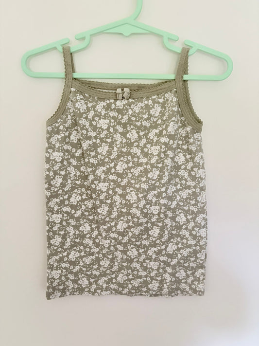 Size 4 Jaimie Kay vest sage floral print.