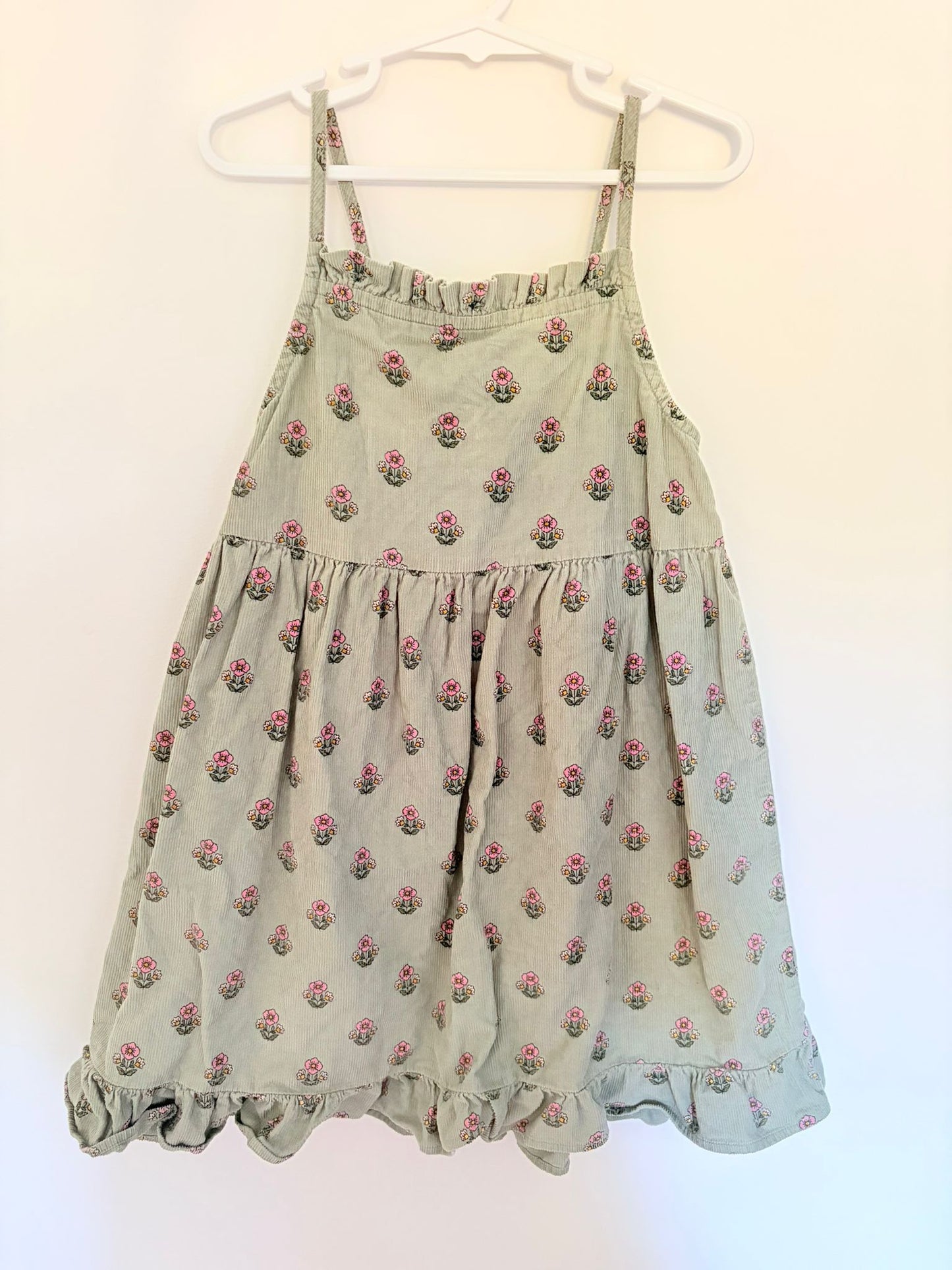 Size 5 Target olive green corduroy dress.