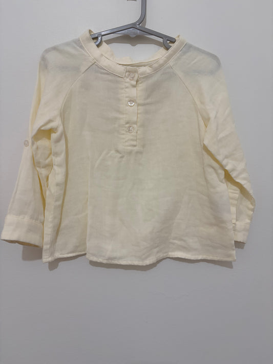 Size 2 Miann & Co cream light summer shirt