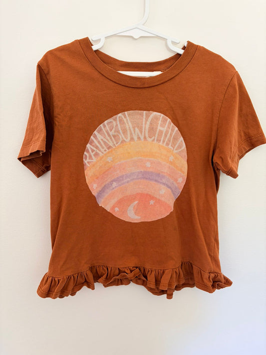 Size 5 Munster rainbow child T-shirt.