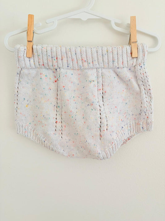 Size 4 Gem & Mellie 2 piece outfit,  multicolour fleck knit.