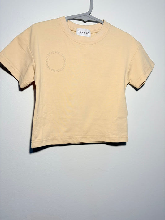 0 Trio & Co. oversize sand T-shirt.