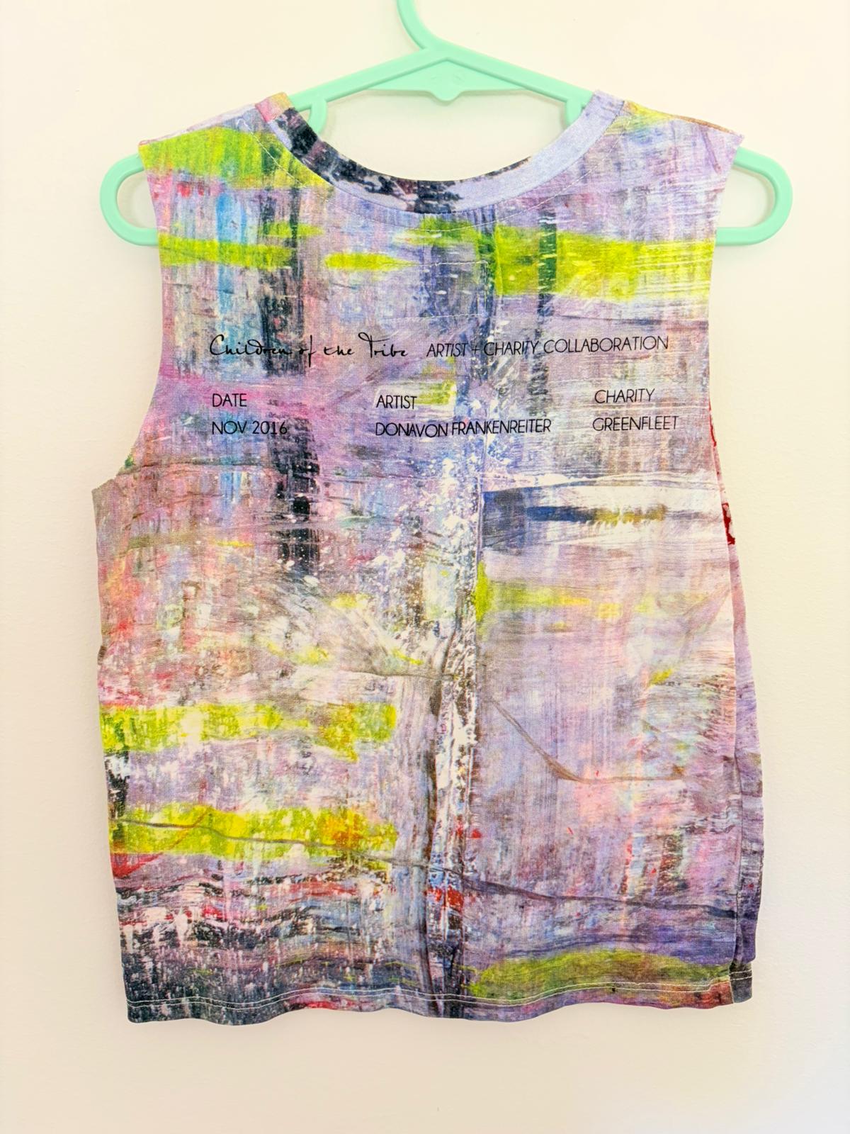 Size 3 Children of the tribe heart printed vest/t shirt.