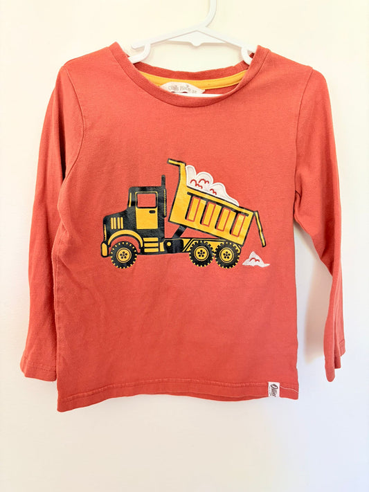 Size 5 Ollies place dumper truck long sleeved top.