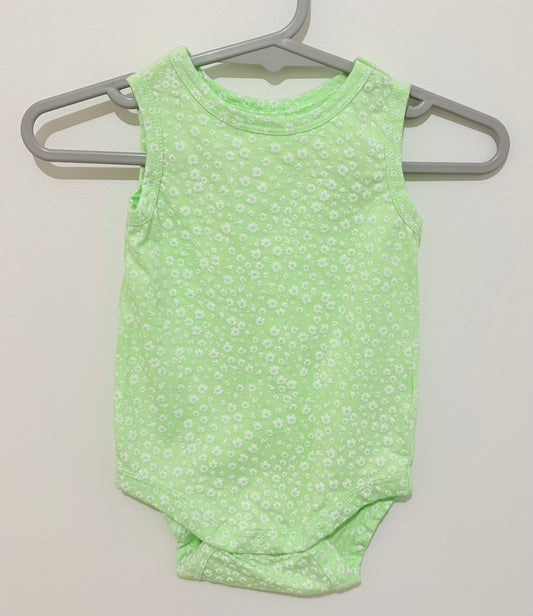 000 Dymples lime green flower bodysuit