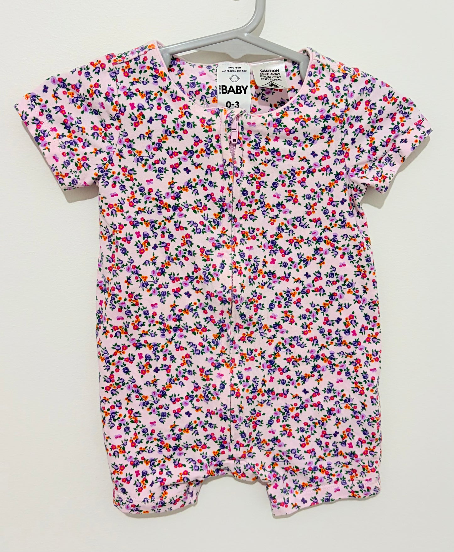 000 Cotton On lilac summer onesie