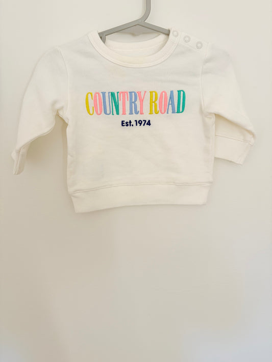 Size 000 country road embroidered logo