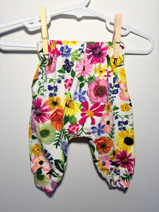 0000 handmade bold print floral pants.